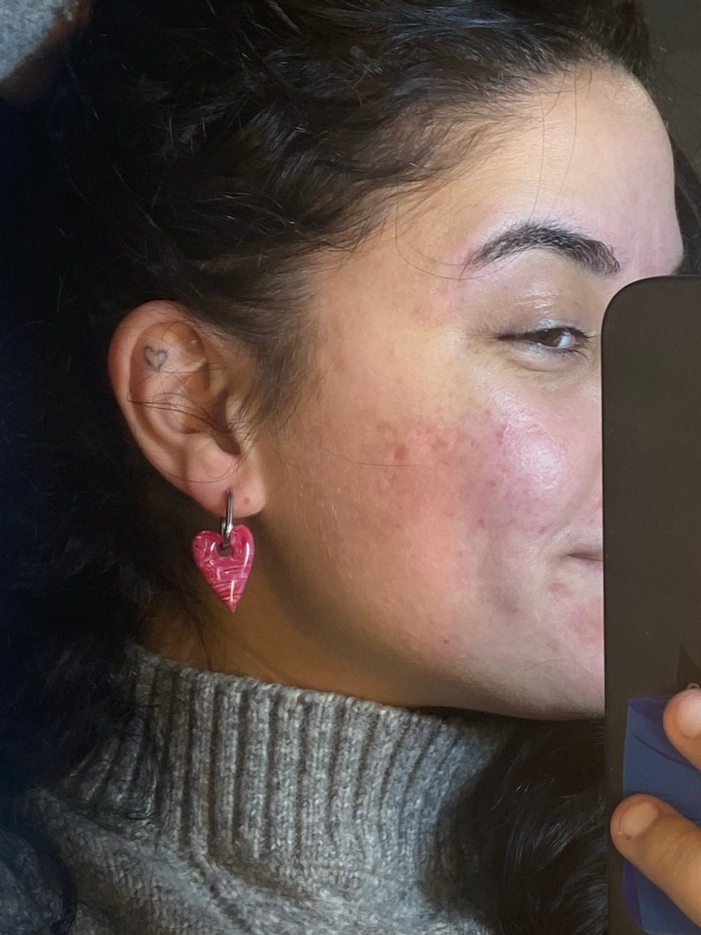 Corazón picudo rosa