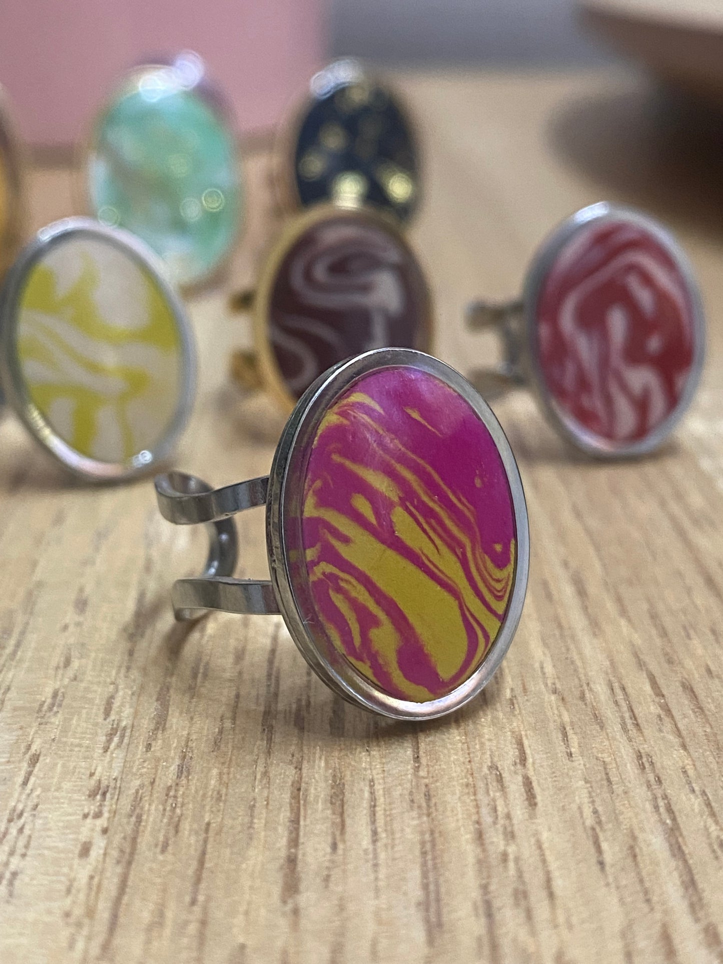 Anillo fucsia lima