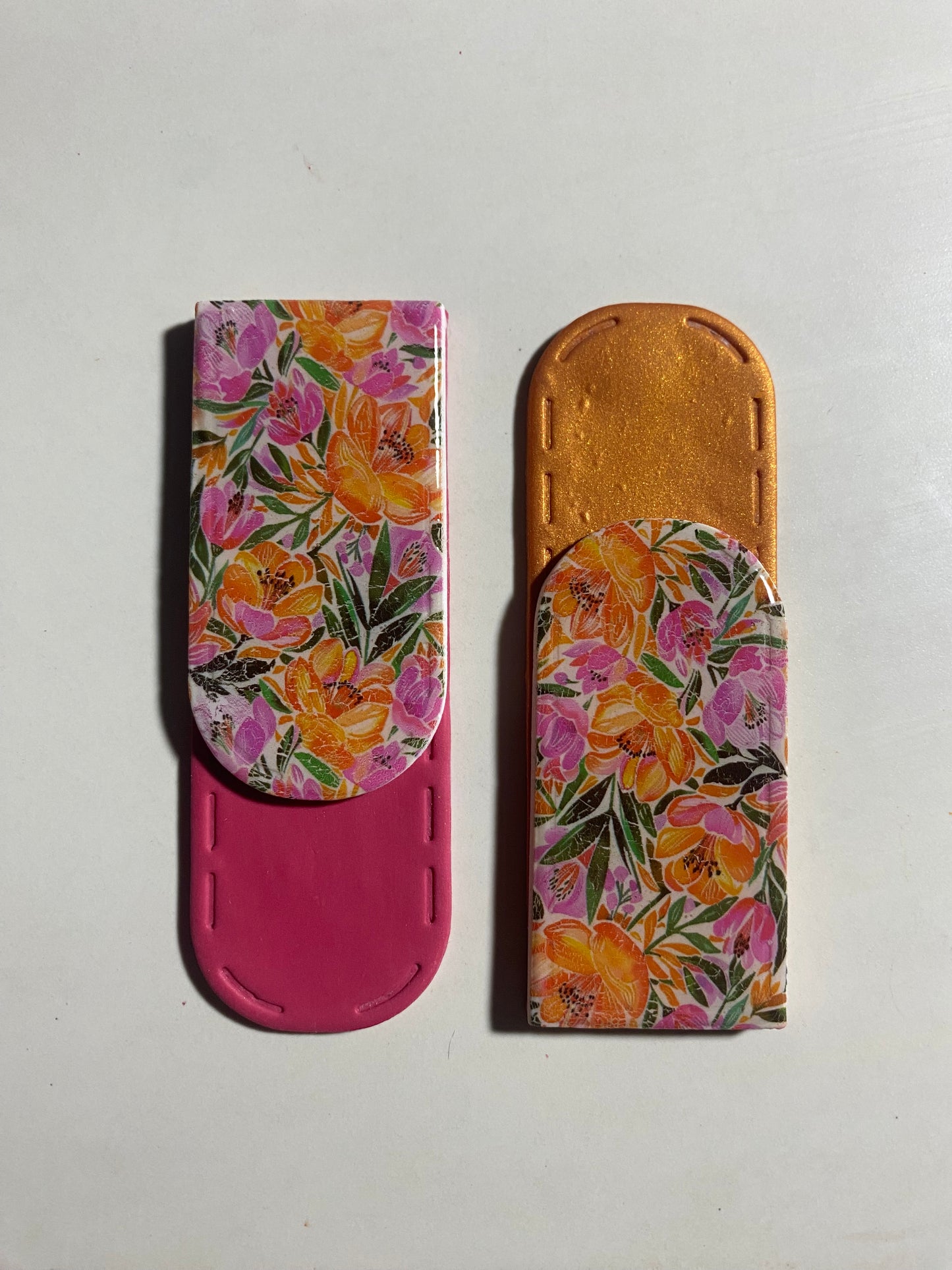 Marcapáginas flores