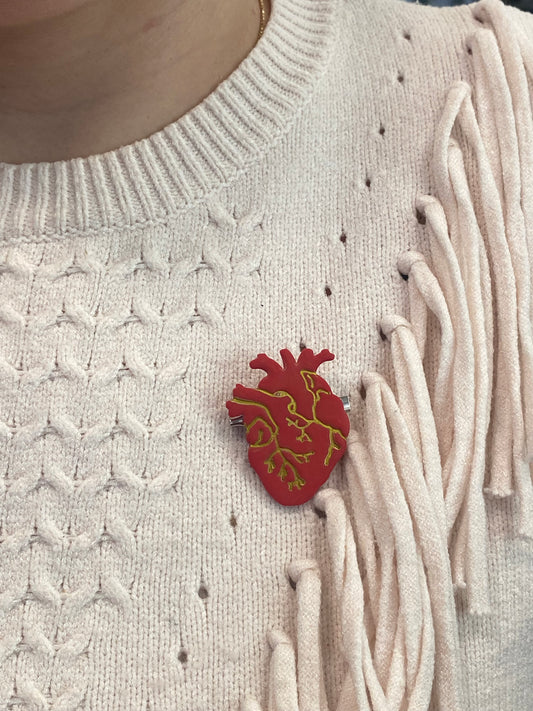 BROCHE CORAZON ANATÓMICO
