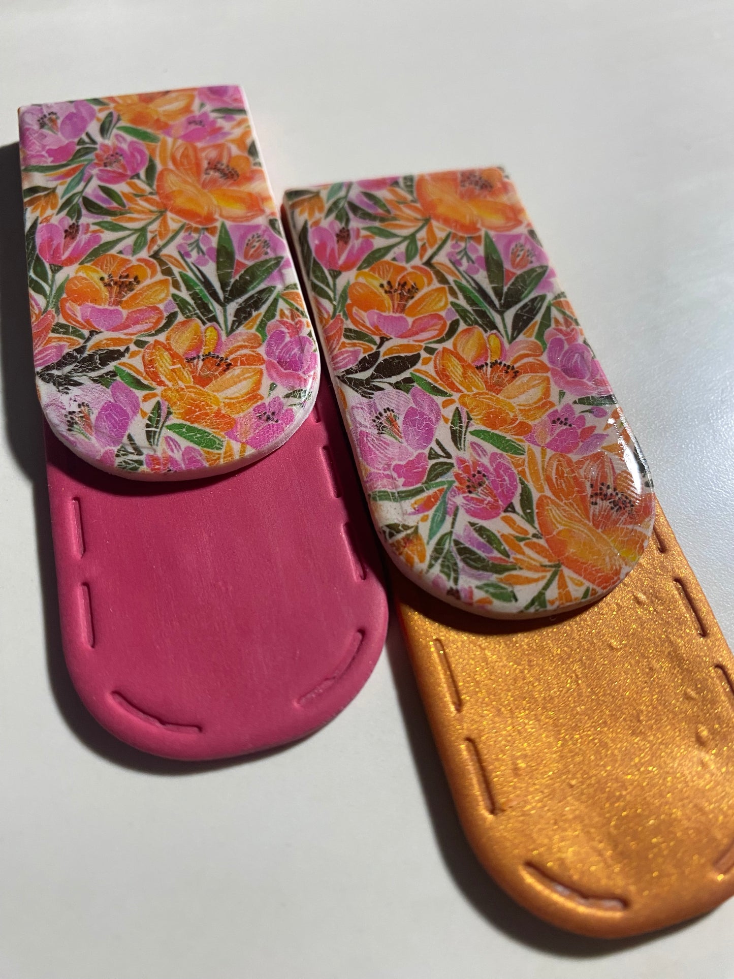 Marcapáginas flores