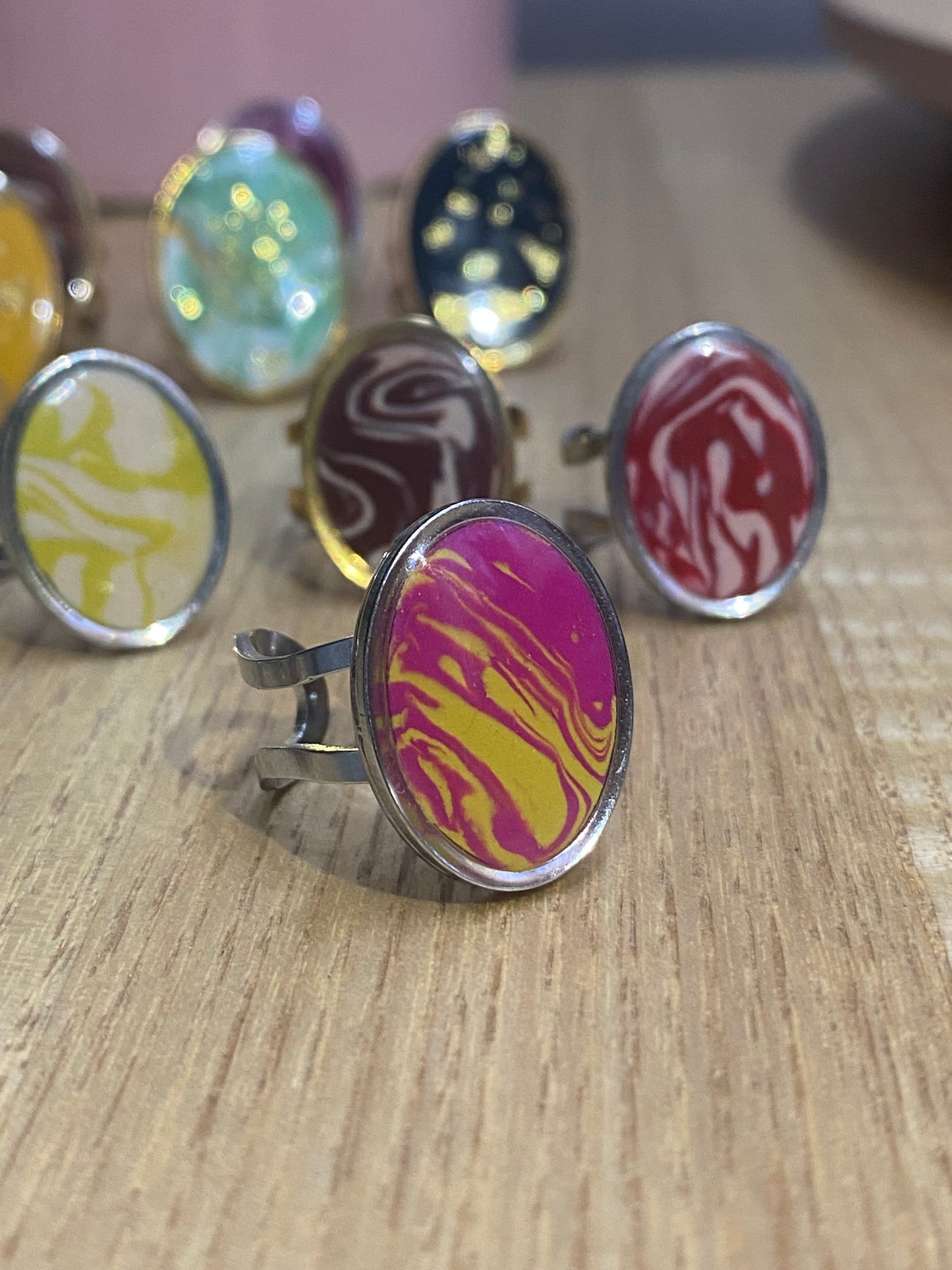 Anillo fucsia lima